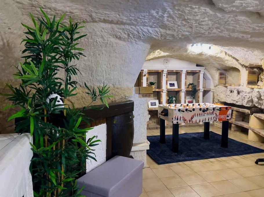 Maison Semi-Troglodyte Avec 4 Velos Rochecorbon Extérieur photo